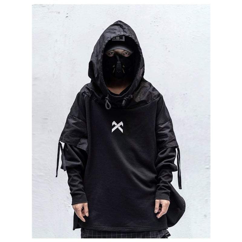 Black Streetwear Hoodie sold by Yugen Theory product image thumbnail 2