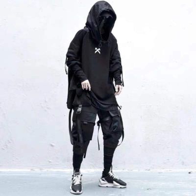 Black Streetwear Hoodie sold by Yugen Theory