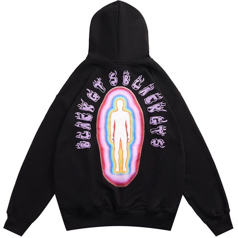 Streetwear Hoodie Colorful Portrait sold by Yugen Theory