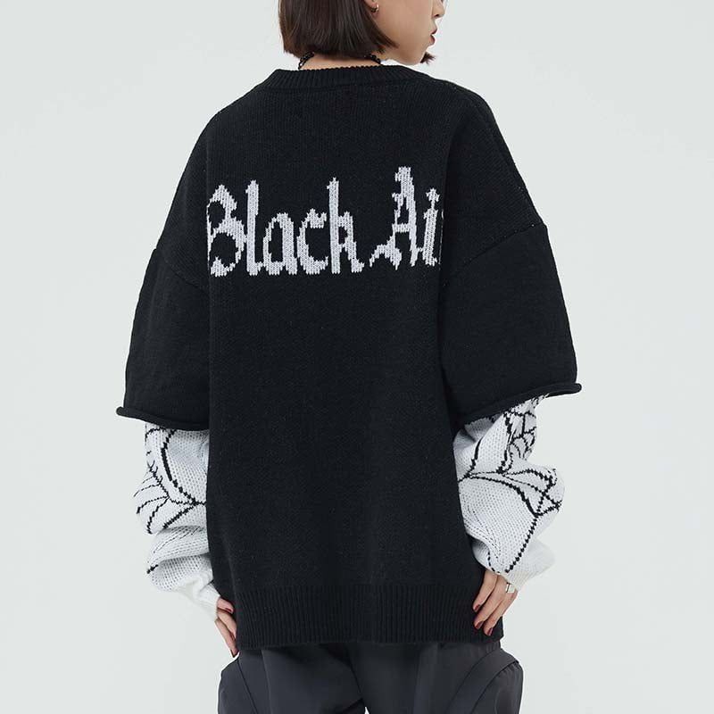 Knitted Sweater Spider Web sold by Yugen Theory product image thumbnail 4