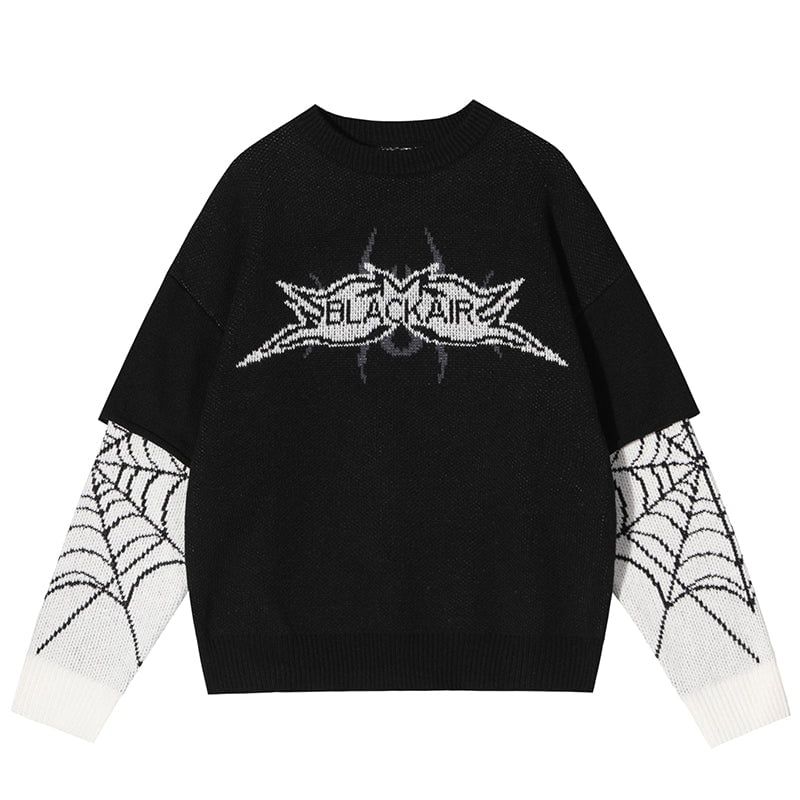 Knitted Sweater Spider Web sold by Yugen Theory product image thumbnail 5