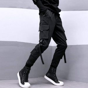 Multi Pockets Ribbons Pants sold by Yugen Theory
