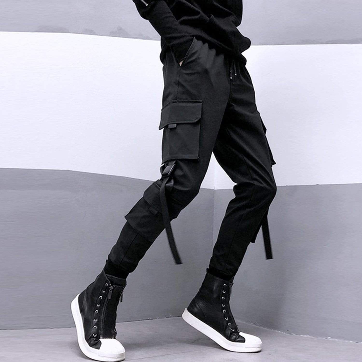 Multi Pockets Ribbons Pants sold by Yugen Theory product image thumbnail 3