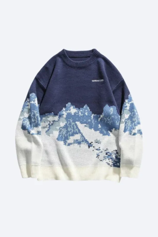 Snow Mountain Sweater sold by Yugen Theory