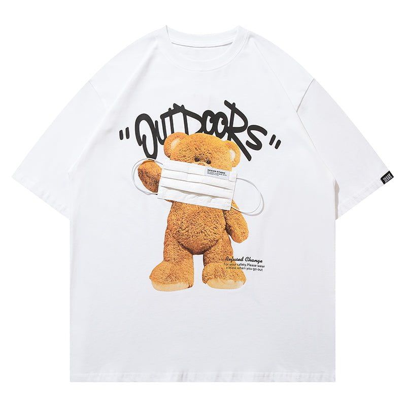 Funny T-shirt Masked Bear sold by Yugen Theory product image thumbnail 3