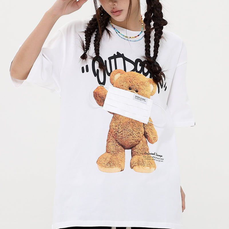 Funny T-shirt Masked Bear sold by Yugen Theory product image thumbnail 2