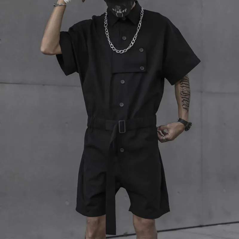 Functional Button Belt Jumpsuit sold by Yugen Theory