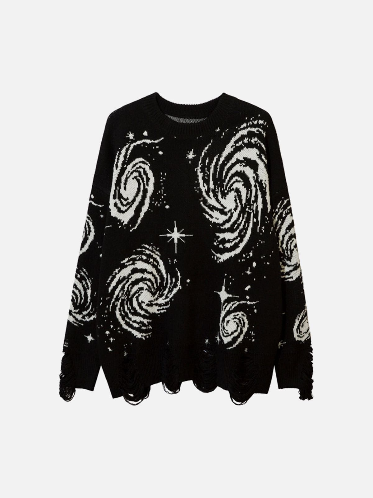 Starry Night Jacquard Knit Sweater sold by Yugen Theory