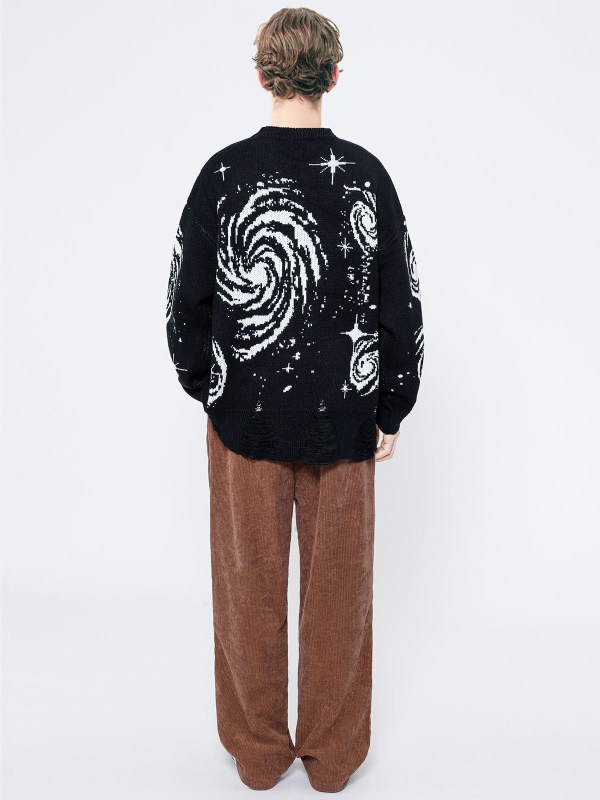 Starry Night Jacquard Knit Sweater sold by Yugen Theory product image thumbnail 5