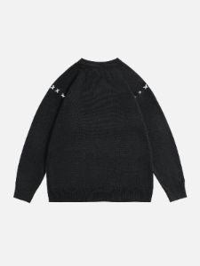 Letter Threads Design Sweater sold by Yugen Theory