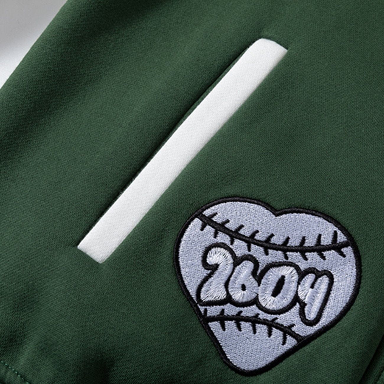 Embroidery Letter Varsity Jacket sold by Yugen Theory product image thumbnail 5