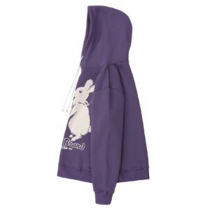 Oversize Fleece Hoodie Rabbit Hole sold by Yugen Theory