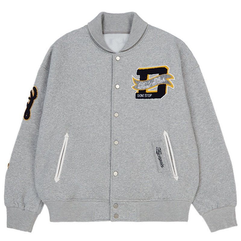 Fleece Varsity Jacket Flocked Letter sold by Yugen Theory