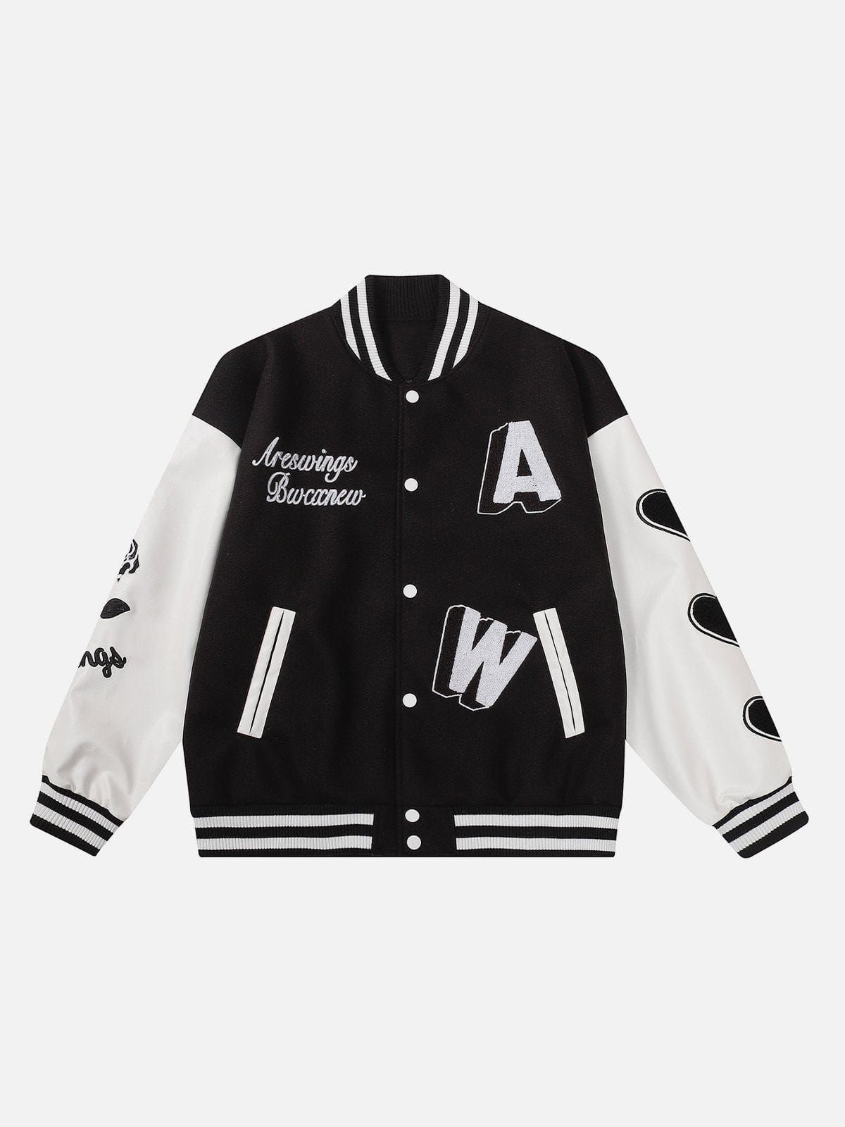 Vintage Rose Print Varsity Jacket sold by Yugen Theory