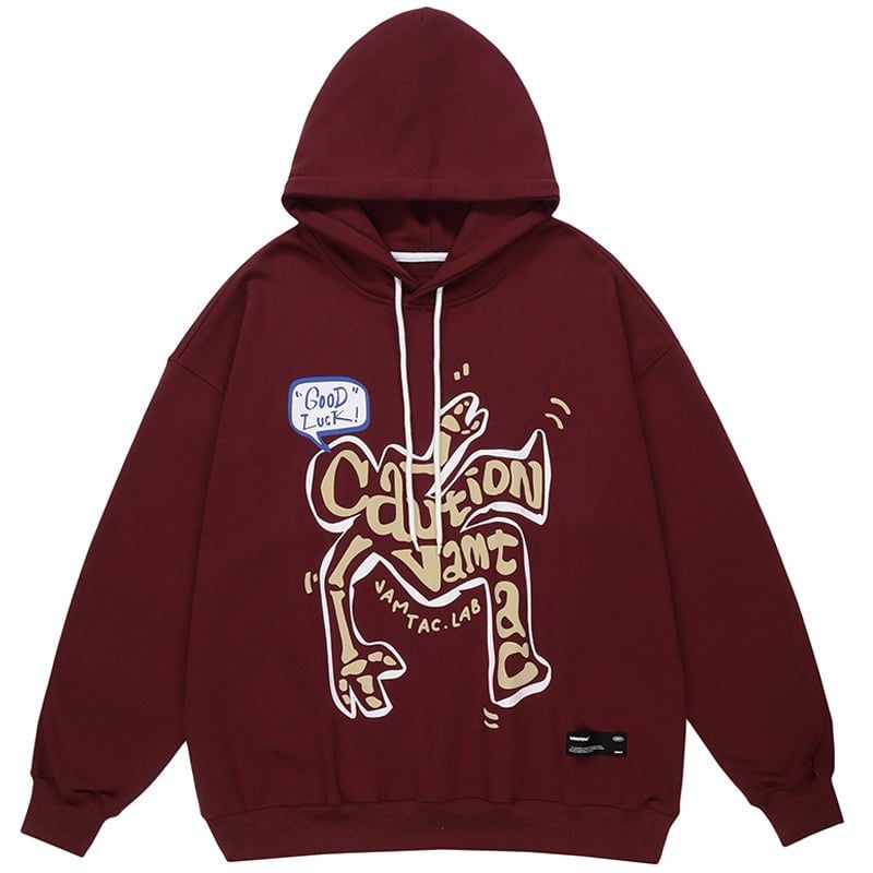 Streetwear Hoodie Skeleton Letters sold by Yugen Theory product image thumbnail 2