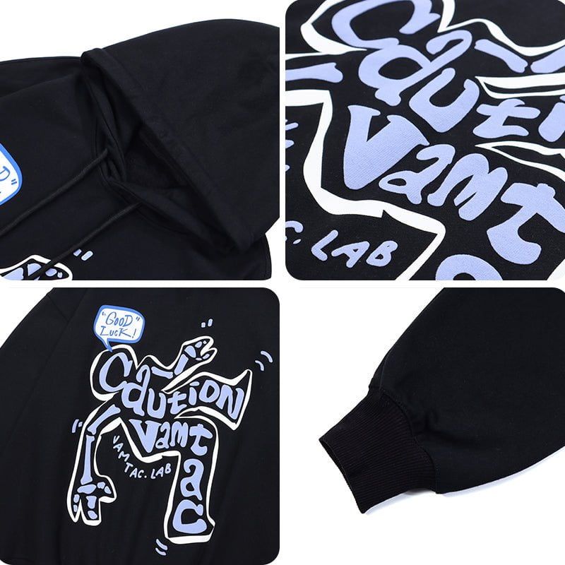 Streetwear Hoodie Skeleton Letters sold by Yugen Theory product image thumbnail 5