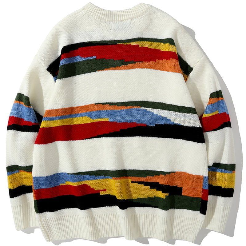 Jacquard Sweater Color Block sold by Yugen Theory product image thumbnail 4