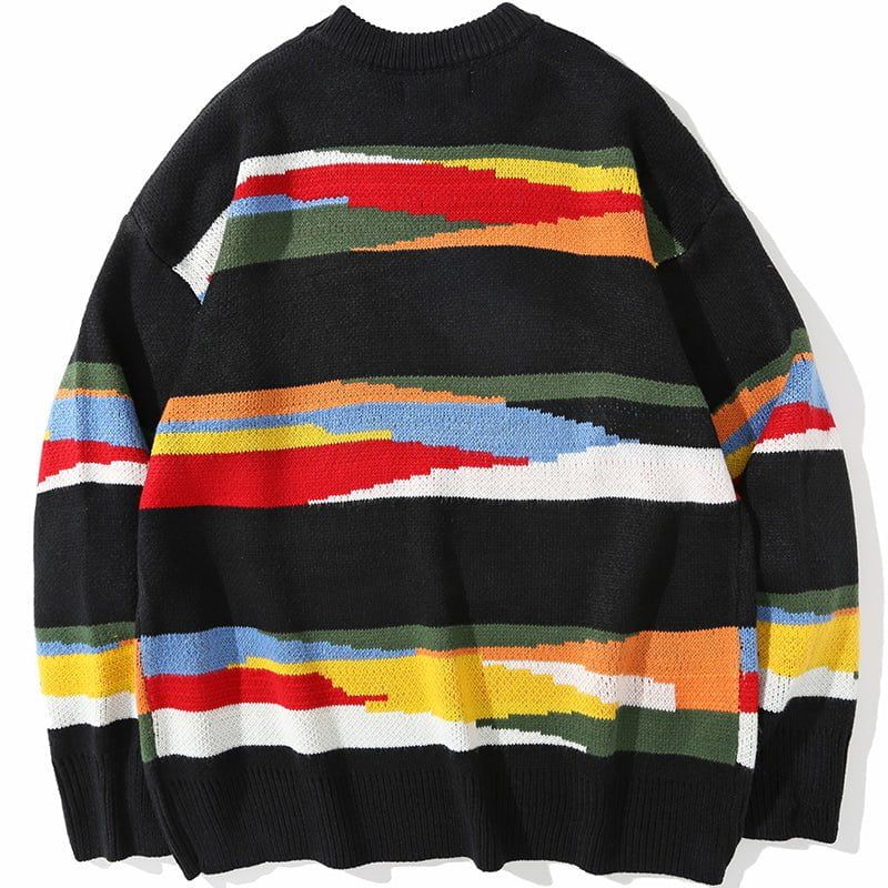 Jacquard Sweater Color Block sold by Yugen Theory product image thumbnail 3