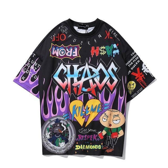 Cartoon Graffiti T-Shirt sold by Yugen Theory