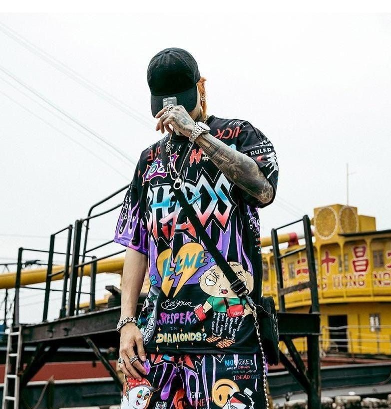 Cartoon Graffiti T-Shirt sold by Yugen Theory product image thumbnail 4