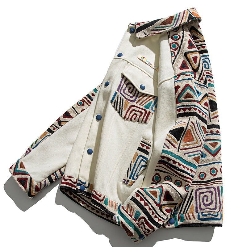 Retro Jacket Ethnic Printing sold by Yugen Theory product image thumbnail 5