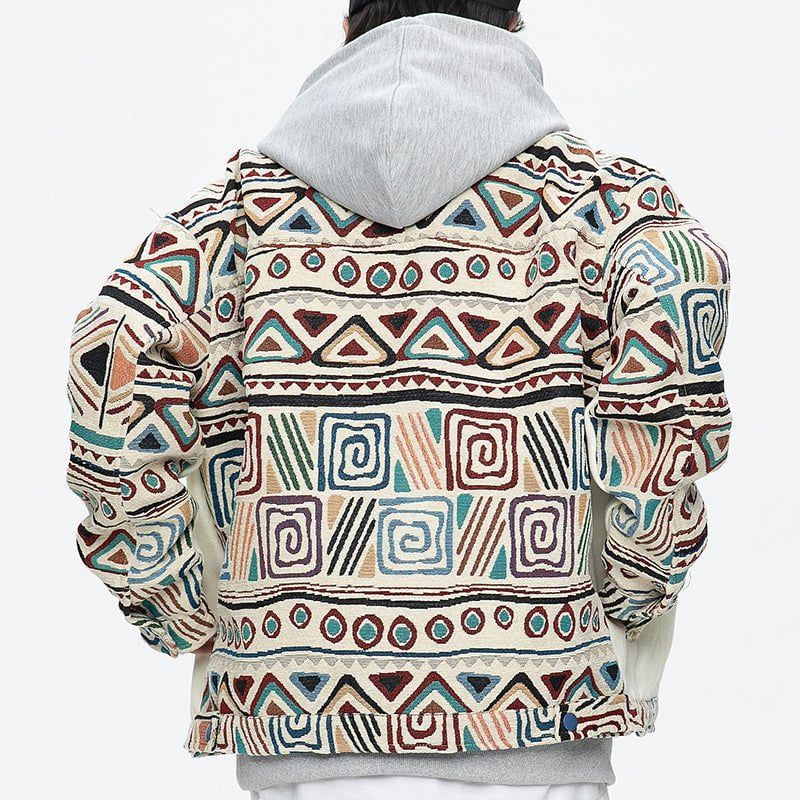 Retro Jacket Ethnic Printing sold by Yugen Theory product image thumbnail 2