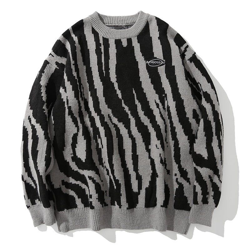 Casual Sweater Zebra Patterned sold by Yugen Theory product image thumbnail 3