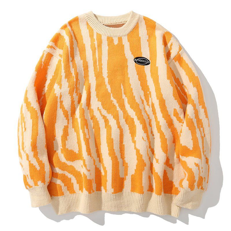 Casual Sweater Zebra Patterned sold by Yugen Theory