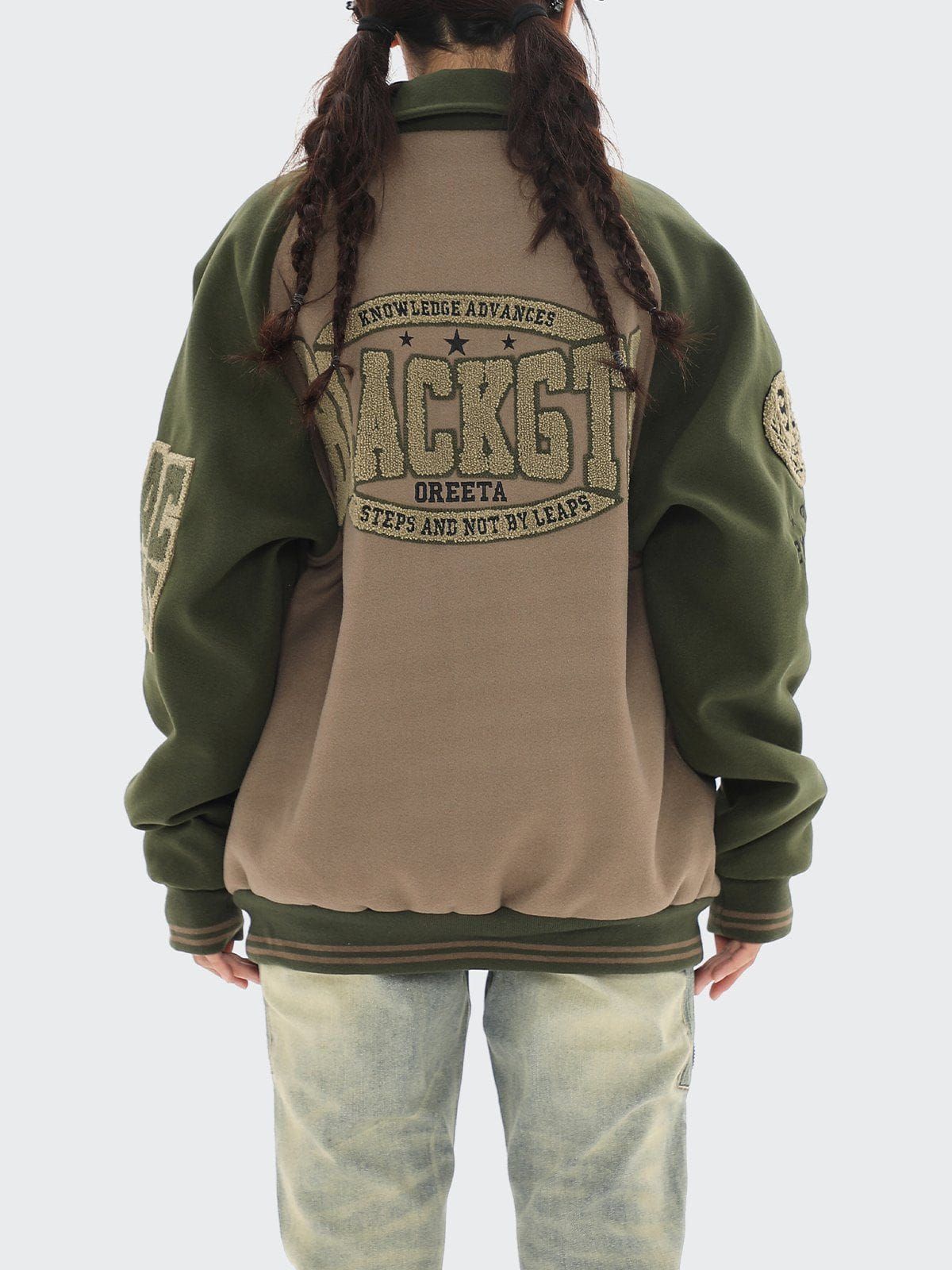 Vintage Polo Collar Varsity Jacket sold by Yugen Theory product image thumbnail 4