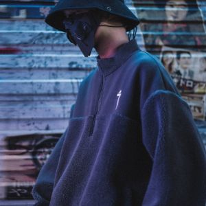 Stand-up Collar Sweatshirt sold by Yugen Theory