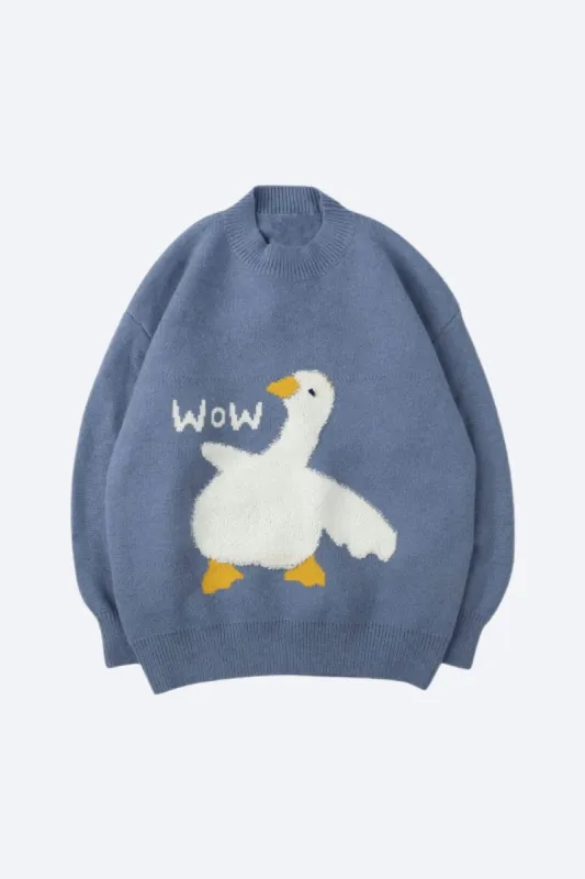 Wow Duck Sweatshirt sold by Yugen Theory