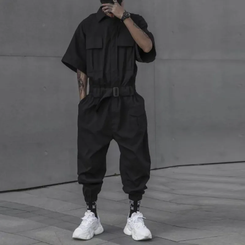 Dark Creative Belt Jumpsuit sold by Yugen Theory