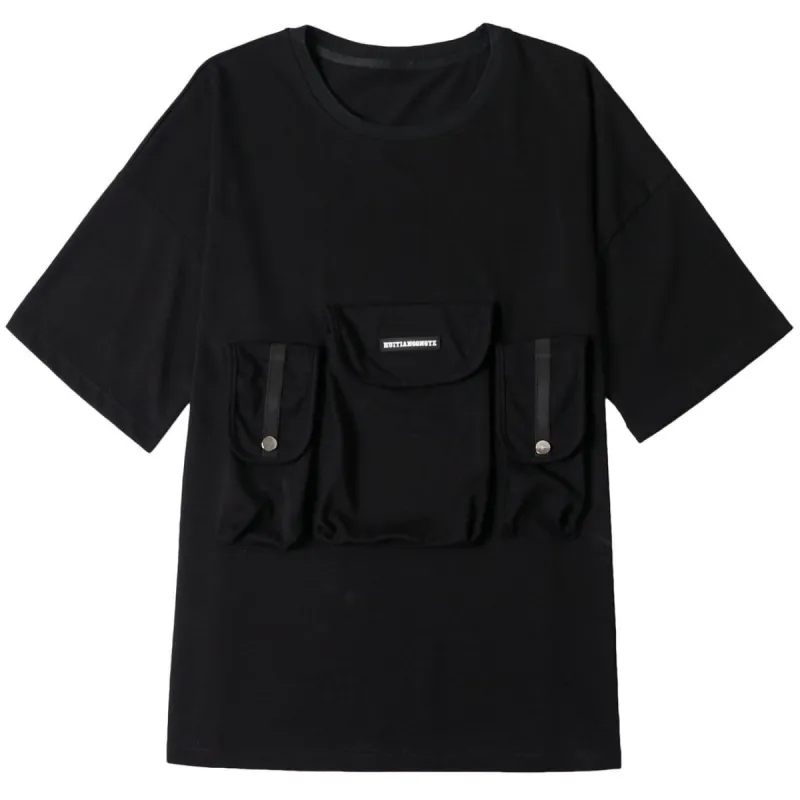 Dark Multi Pockets T-Shirt sold by Yugen Theory