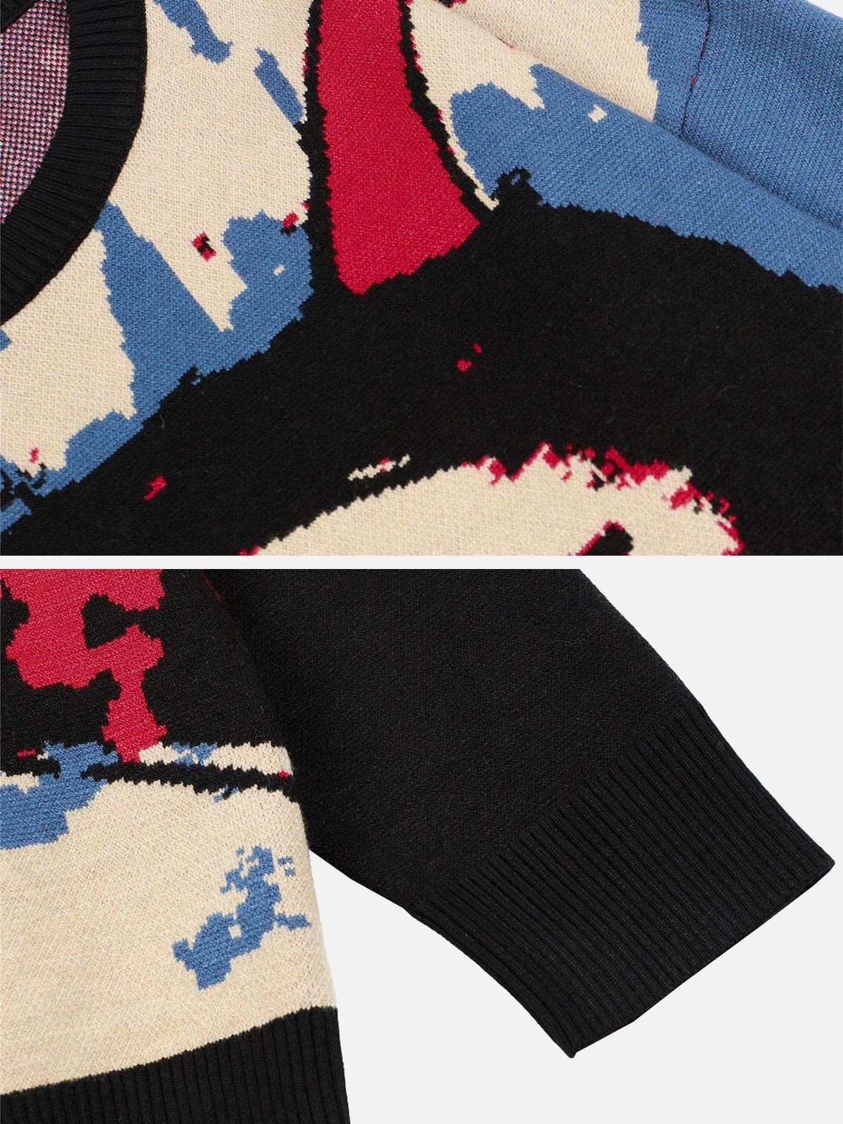 Bloody Characters Print Sweater sold by Yugen Theory product image thumbnail 3