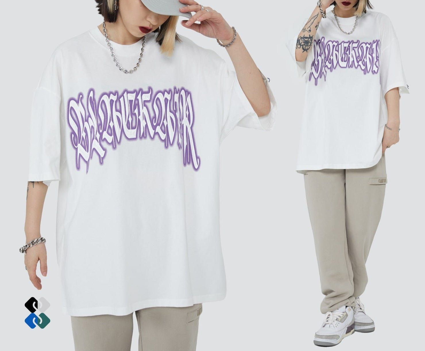 BLACK AIR Gothic Logo T-Shirt sold by Yugen Theory product image thumbnail 4