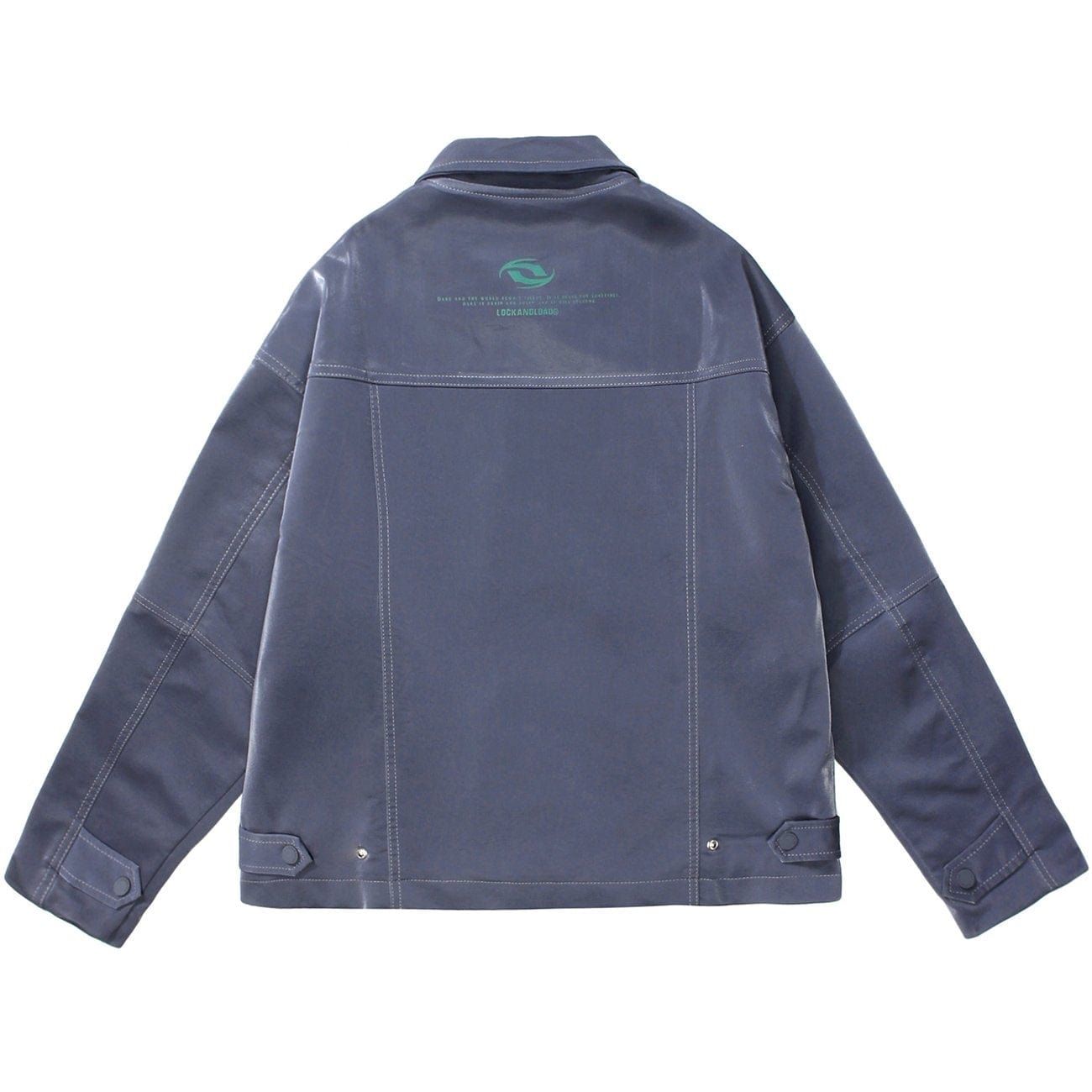 Solid Color Patchwork Jacket sold by Yugen Theory product image thumbnail 4