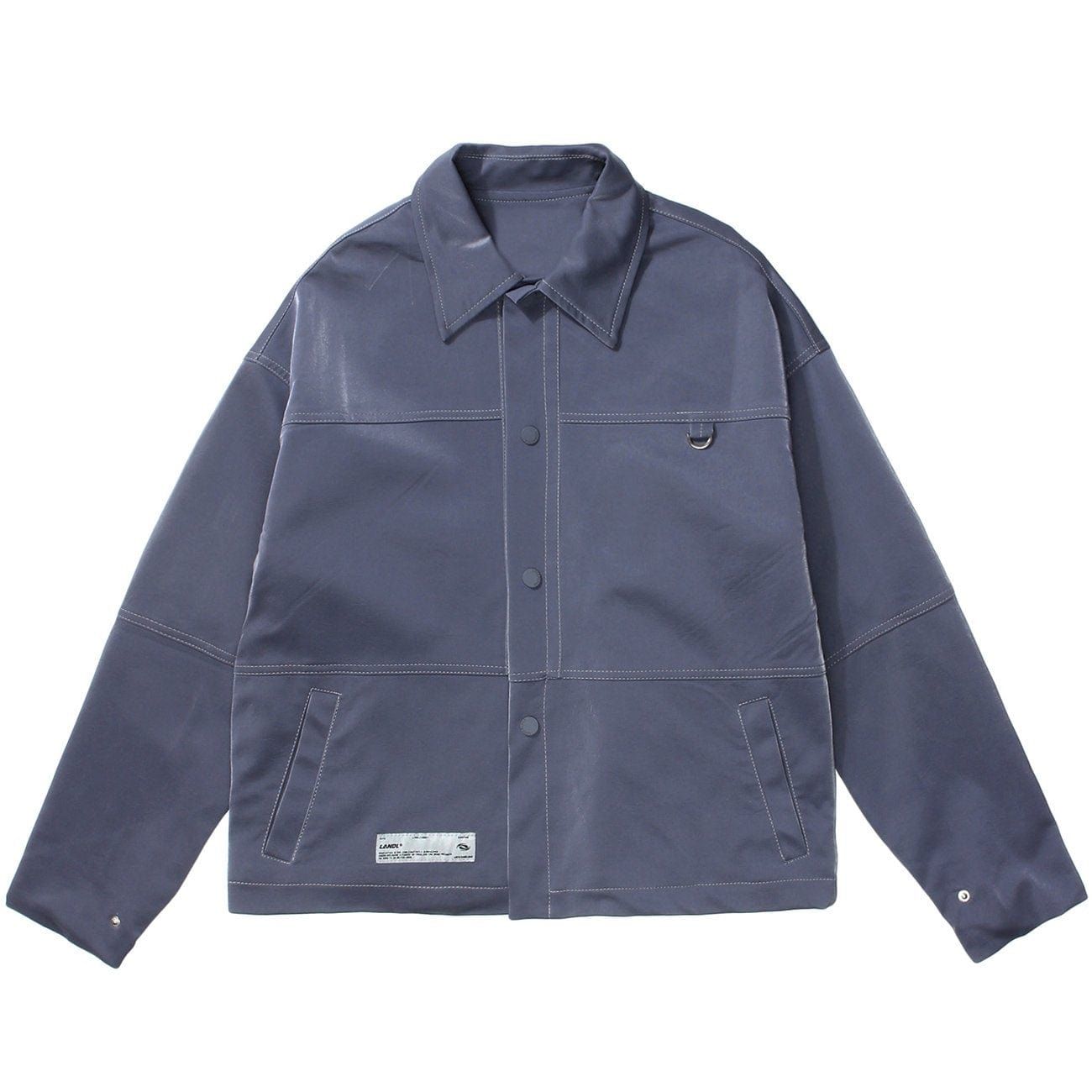 Solid Color Patchwork Jacket sold by Yugen Theory product image thumbnail 3