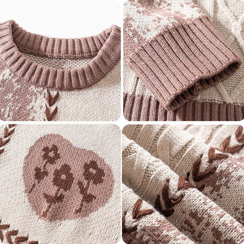 Tie Dye Sweater Heart Patchwork sold by Yugen Theory product image thumbnail 5