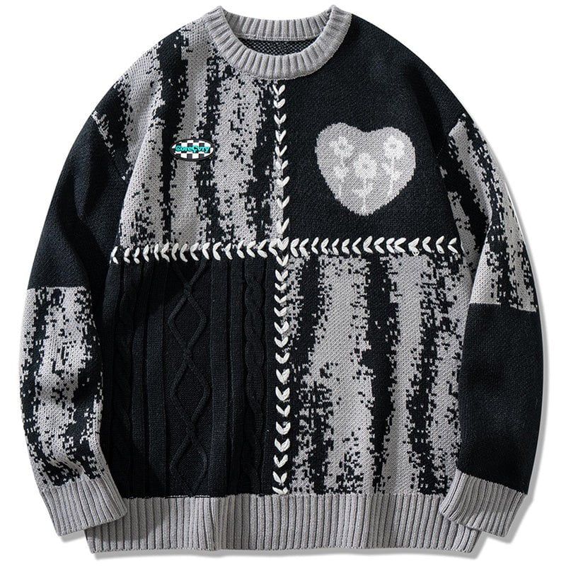 Tie Dye Sweater Heart Patchwork sold by Yugen Theory product image thumbnail 3
