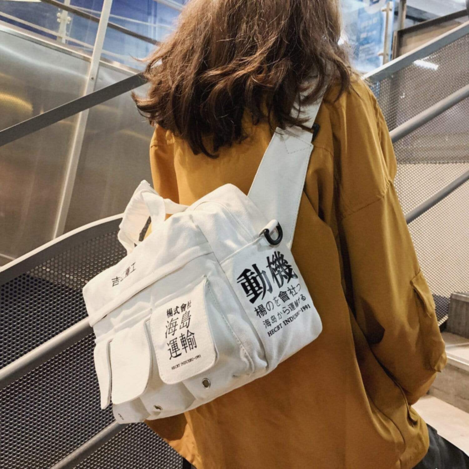 Travel portable messenger Shoulder Bag sold by Yugen Theory product image thumbnail 2