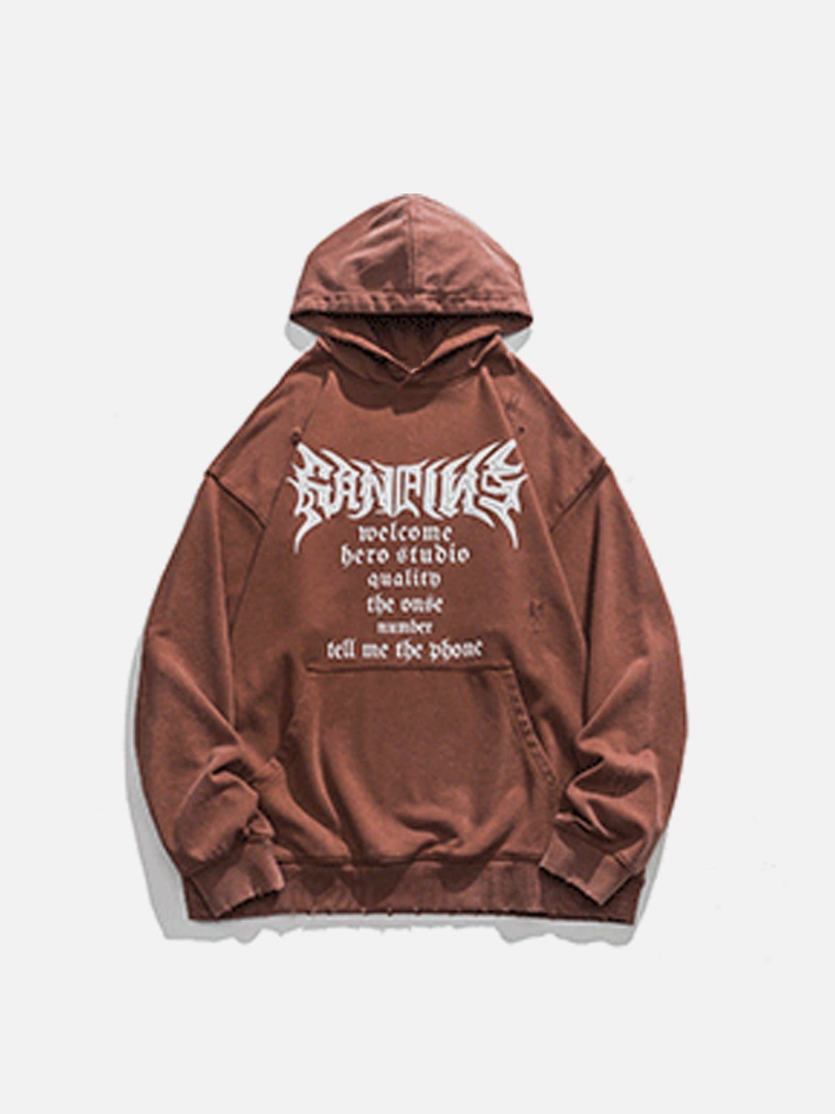 Gothic Alphabet Cut Hoodie sold by Yugen Theory product image thumbnail 3