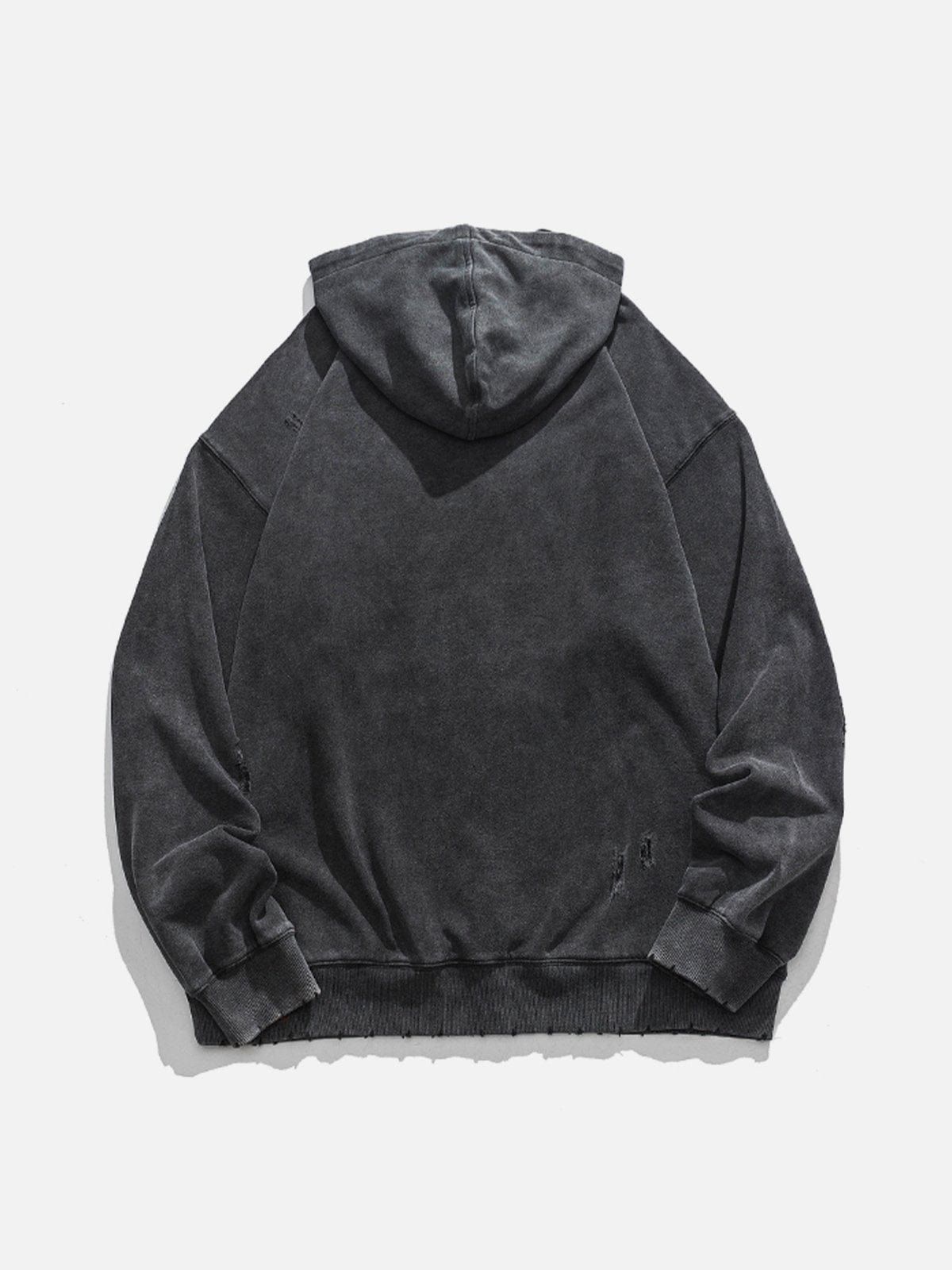 Gothic Alphabet Cut Hoodie sold by Yugen Theory product image thumbnail 2