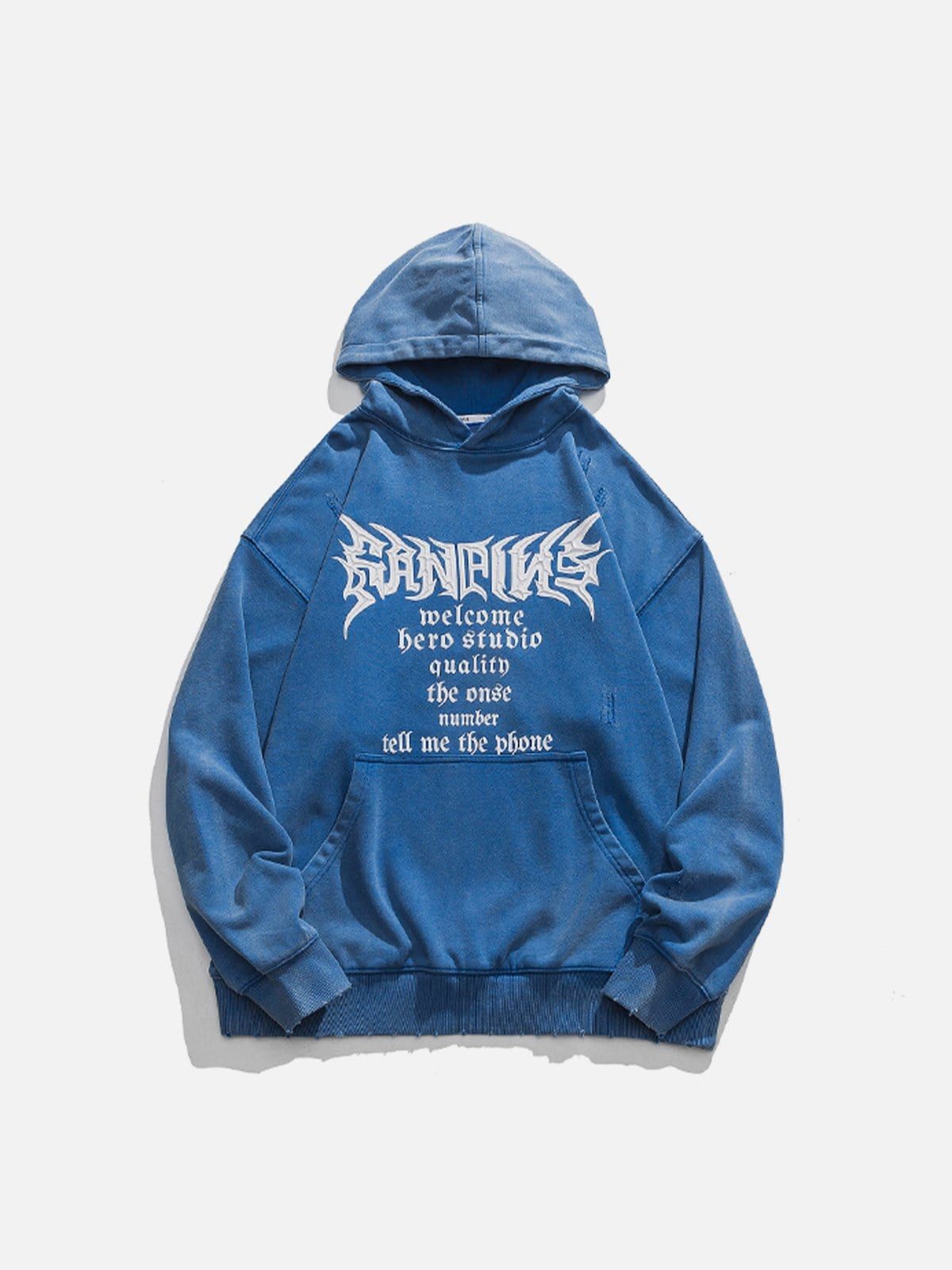 Gothic Alphabet Cut Hoodie sold by Yugen Theory product image thumbnail 4