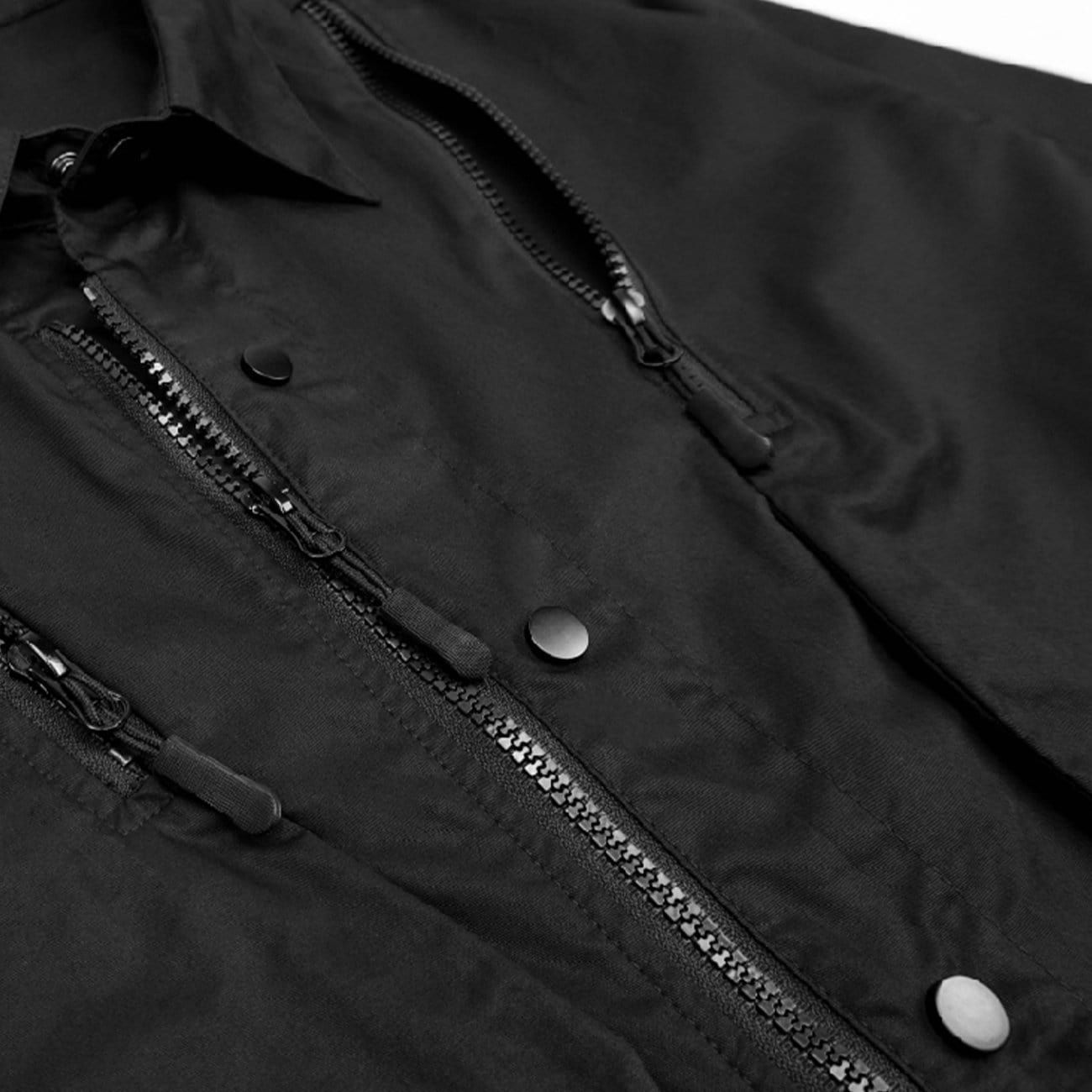Multi-shape Zipper Buttons Jacket sold by Yugen Theory product image thumbnail 5