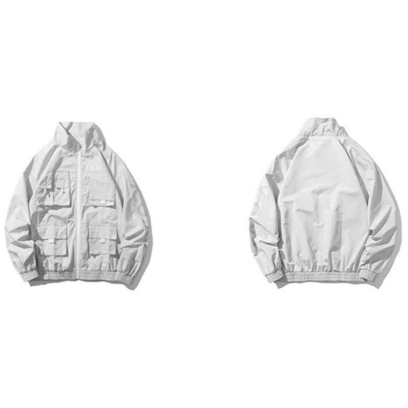 White Techwear Jacket sold by Yugen Theory product image thumbnail 4