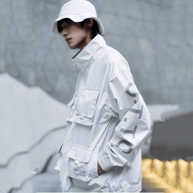 White Techwear Jacket sold by Yugen Theory product image thumbnail 2