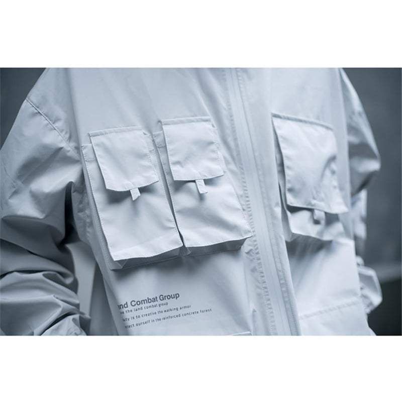 White Techwear Jacket sold by Yugen Theory product image thumbnail 3