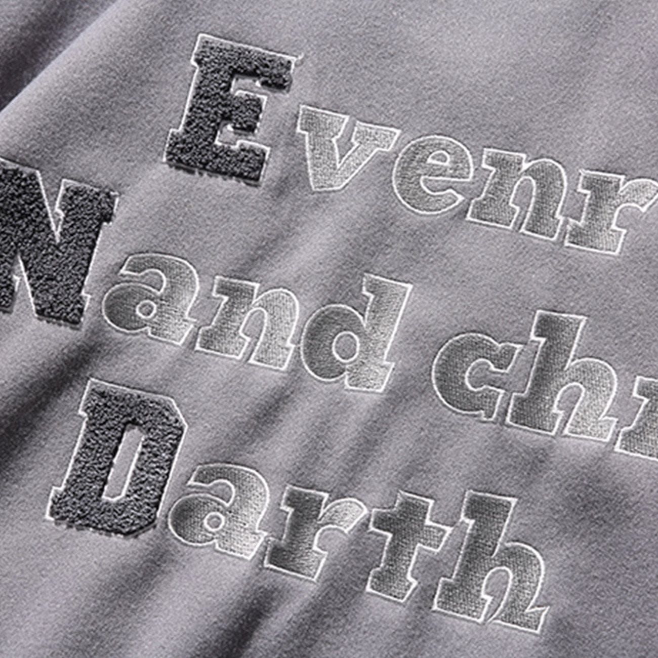 Letter Flocking PU Stitching Varsity Jacket sold by Yugen Theory product image thumbnail 5