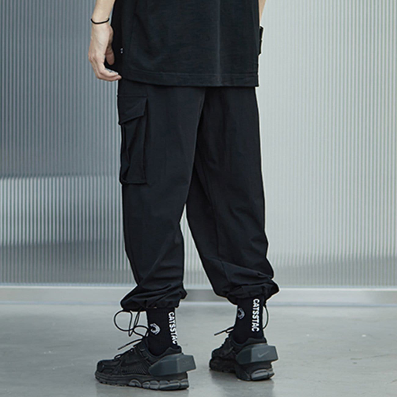 Multi Pockets Drawstring Cargo Pants sold by Yugen Theory product image thumbnail 3