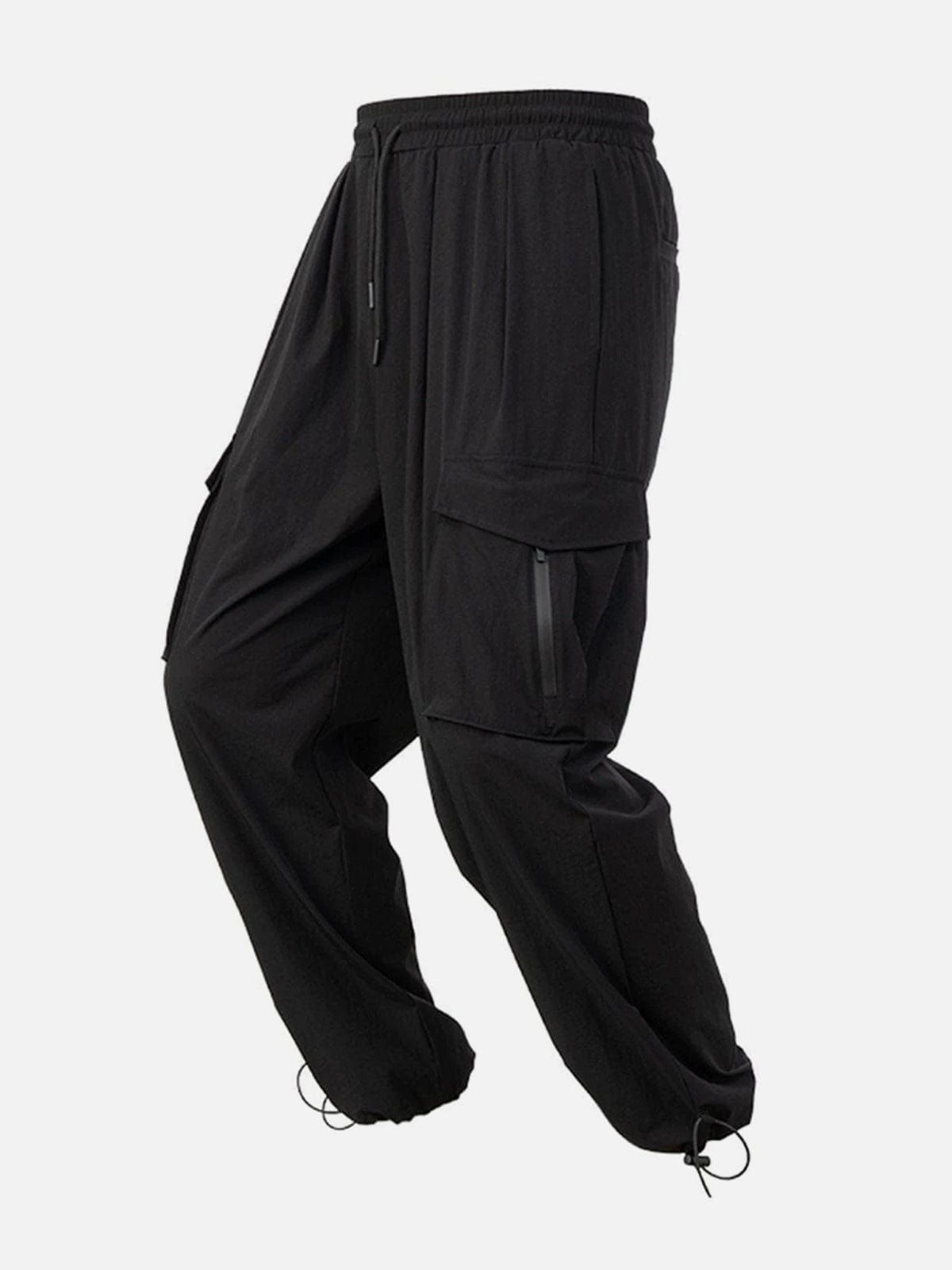 Multi Pockets Drawstring Cargo Pants sold by Yugen Theory